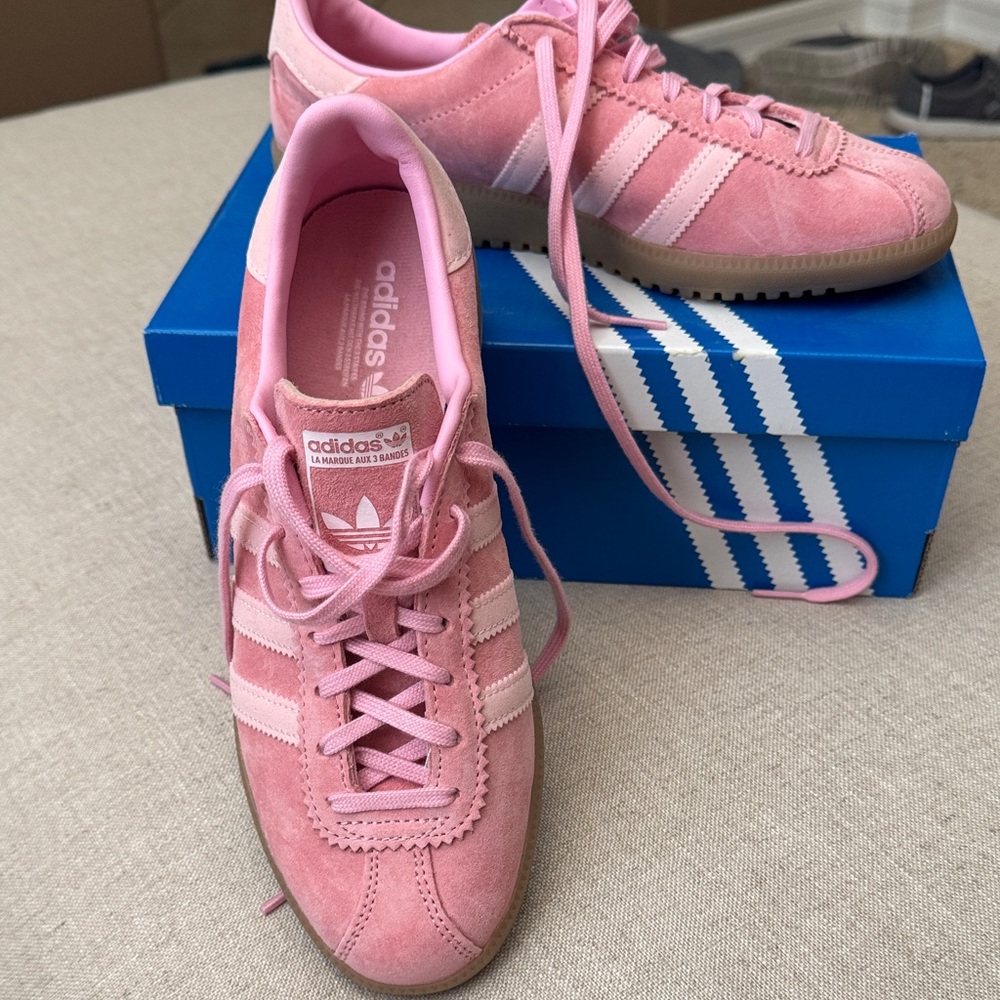 Adidas Women's GloPink Originals Suede Sneakers